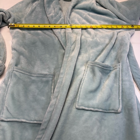 Cynthia Rowley Light Blue Plush Robe XL - Picture 9 of 10